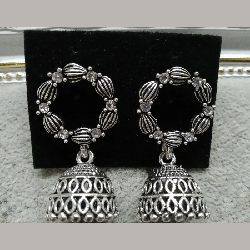 Buy More, Save More On Stunning Jewelry Pieces Tahura Oxidised Plated Jhumki Earrings Buy More, Save More On Stunning Jewelry Pieces Tahura Oxidised Plated Jhumki Earrings