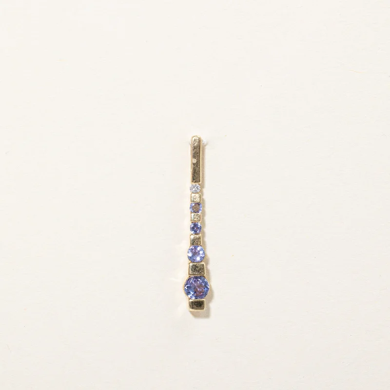 Elegant Jewelry, Exclusive Prices – Shop Now Tanzanite & Diamond Drop Pendant | 0.50ctw, 0.01ct |