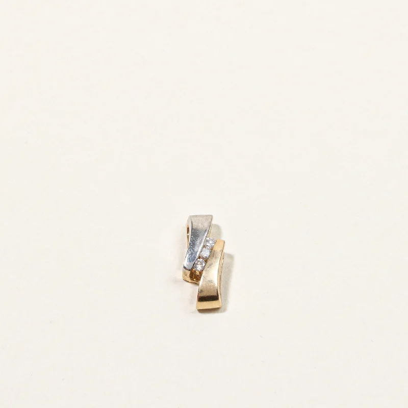 Affordable Gold-Plated Jewelry For Modern Fashion Tension Set Diamond Pendant | 0.06ctw | Affordable Gold-Plated Jewelry For Modern Fashion Tension Set Diamond Pendant | 0.06ctw |