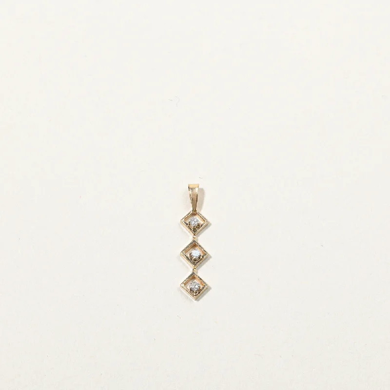 Get Ready To Sparkle – Special Jewelry Discounts Three Stone Diamond Pendant | 0.05ctw |