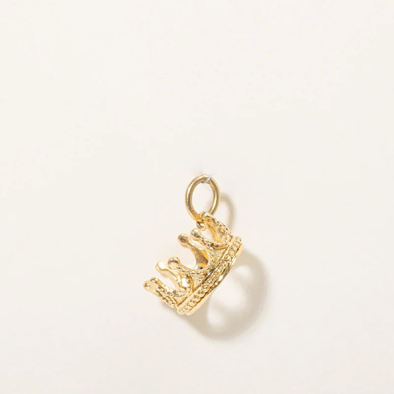 Once-A-Year Jewelry Sale – Grab Your Favorites Now 'Tiffany & Co' 18k Yellow Gold Crown Charm