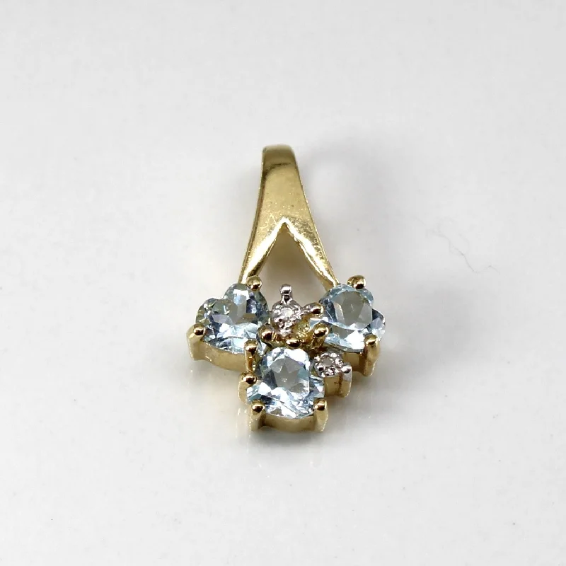 Gorgeous Jewelry, Limited-Time Savings Topaz & Diamond Pendant | 0.66ctw | 0.01ctw |