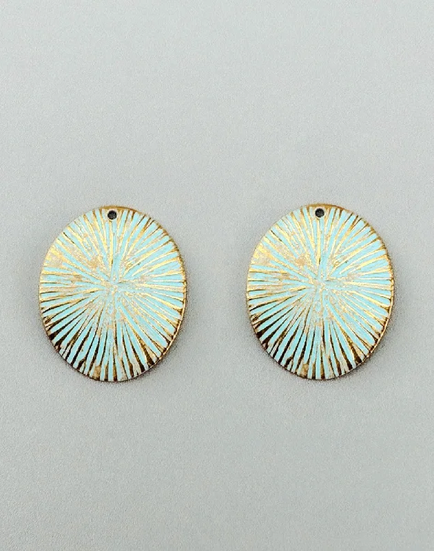 Personalized Jewelry Sale – Unique Gifts At Low Prices Burst Medallion, 25x20mm, (2pcs)