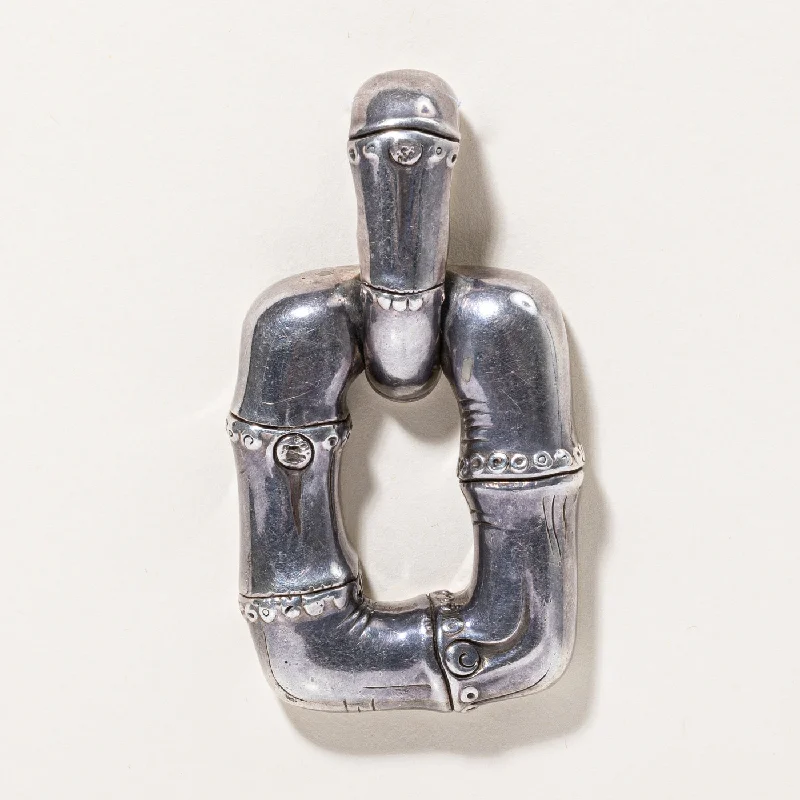 Discounted Jewelry For A Glamorous Look 'John Hardy' Vintage Bamboo Sterling Silver Pendant Discounted Jewelry For A Glamorous Look 'John Hardy' Vintage Bamboo Sterling Silver Pendant