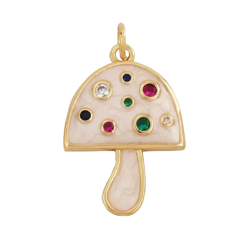 Your Dream Jewelry At Dream Prices – Shop Now White Mushroom Charm For Charm Necklace